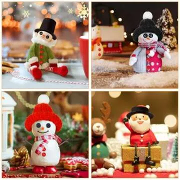 Cosweet 290 Pcs Snowman Crafts Buttons Kit for Kids- Build a Snowman Kit for Party Favors Winter Activities DIY Crafts Sewing Christmas Stocking Stuffers Gift 3 Years + Kids