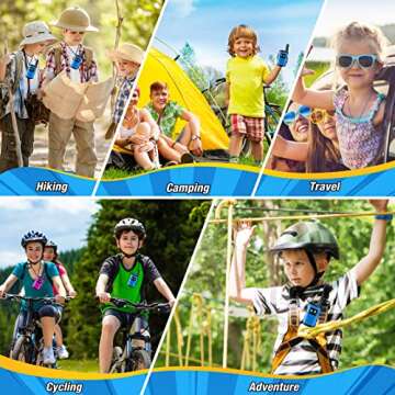 Walkie Talkies Toys for Kids 3-6: DASTION-99 Mini Robots Walkies Talkie for 3 4 5 6 Year Old Boys Toys for 3-5 Year Old Boy Outdoor Games Christmas Birthday Gifts for Kids Blue 2 Pack