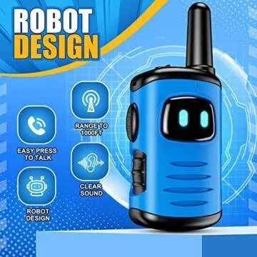 Walkie Talkies for Kids 3-6 - DASTION Mini Robots