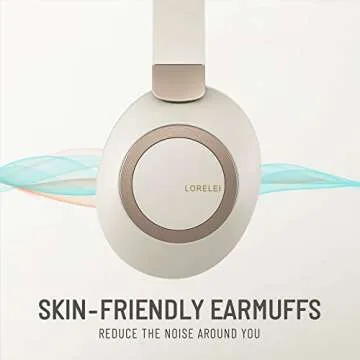 LORELEI B-C6 Lightweight Wireless Headphones with 50H Playtime