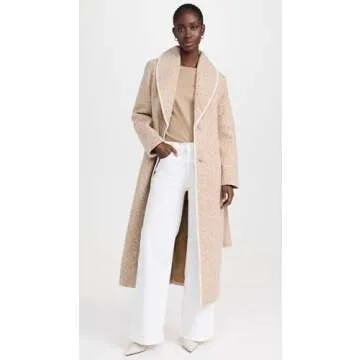 Stylish Avec Les Filles Women's Camel Melange Coat
