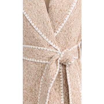 Stylish Avec Les Filles Women's Camel Melange Coat