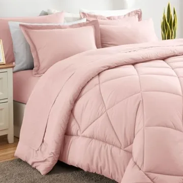 CozyLux Queen Comforter Set 7 Pieces Stylish Bedding