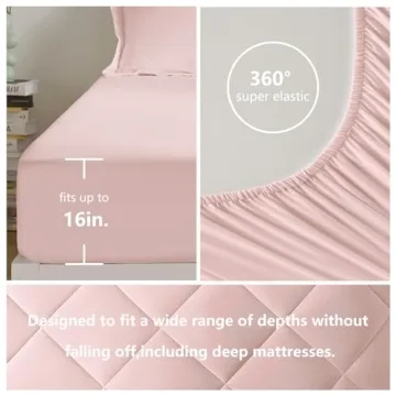 CozyLux Queen Comforter Set 7 Pieces Stylish Bedding