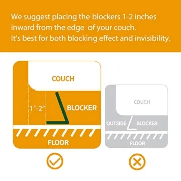 Clear Toy Blockers for Furniture - Stop Items from Hiding