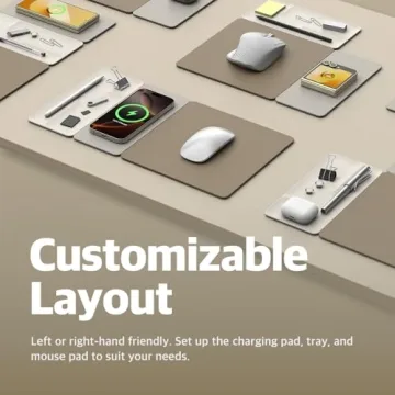 POUT H3 SplitMax 3-in-1 Wireless Charger Mouse Pad