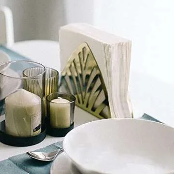 200 Count Napkins 2 Ply Plain White Beverage Napkins Disposable Four Fold Cocktails Paper Napkins 4.9" X 4.9" folded for Party and Every Day Use