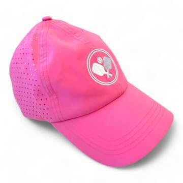 Fresh Pickle Pickleball Cap for Women – Lightweight, Moisture-Wicking, Adjustable Hat with Embroidered Design – Perfect Pickleball Accessories & Gifts for Players, and Fans Pink