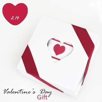 Valentines Kitchen Towels 100 Percent Cotton - 425GSM - Set of 3 – Super Absorbent Dish Towels – Red Valentines Hand Towels – Valentines Day Kitchen Towels – Valentines Day Decorations – 16x24 inches