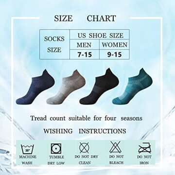 Virmoku Mens Multipack Athletic Running Ankle Socks For Men No Show Cut Casual Liner 100% Cotton Crew Socks