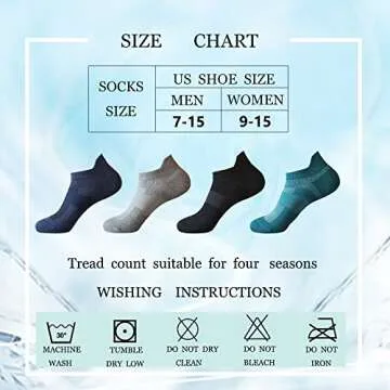 Virmoku Mens Multipack Athletic Running Ankle Socks For Men No Show Cut Casual Liner 100% Cotton Crew Socks