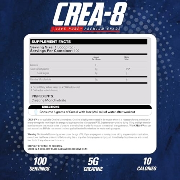 EHP Labs CREA-8 Creatine Powder for Optimal Performance