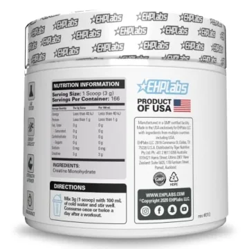 EHP Labs CREA-8 Creatine Powder for Optimal Performance