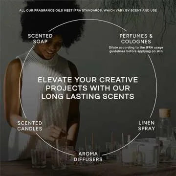 Eternal Essence Oils Step Into Fall Set of 6 Premium Fragrance Oils - Almond Coconut Milk, Fire Amber, Sexy Cinnamon Clove, Reindeer Retreat, Tabacco Vanilla, and Warmths of The Holidays - 10ML