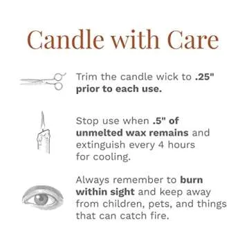 Candle-lite Scented Candles, Cinnamon Rolls Fragrance, One 18 oz. Single-Wick Aromatherapy Candle with 110 Hours of Burn Time, Brown Color