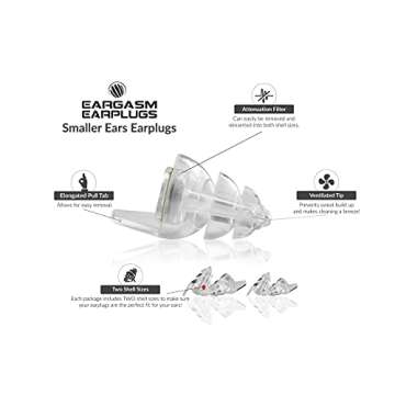 Eargasm Smaller Ears Earplugs for Optimal Hearing Protection