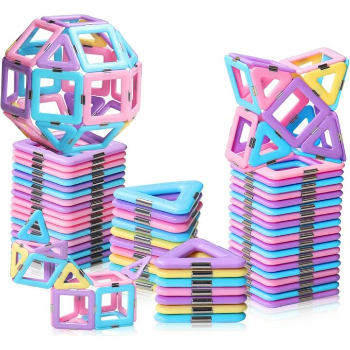 Magnetic Tiles for Kids 3-6 Years - Fun Gifts