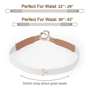 WERFORU Women Skinny Belt Set Stretchy Waist Belts Plus Size