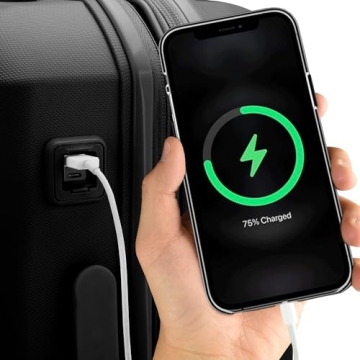 Traveler's Choice Pagosa Indestructible Hardshell Expandable Spinner Luggage, Black, 2 Piece Set