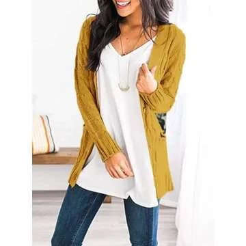 Stylish PRETTYGARDEN Women's Open Front Cardigan for Fall
