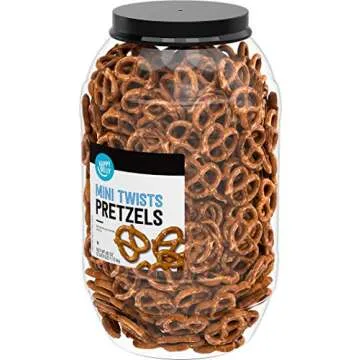 Amazon Brand - Happy Belly Mini Twist Pretzels, 40 ounce (Pack of 1)