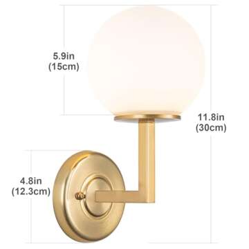 jengush Battery Operated Wall Sconce Set of 2, Wall Light Wireless Easy to Install Remote Control, Dimmable and Adjustable Sconces Wall Decor, Rechargeable Wall Lamp for Bedroom, Living Room(Gold)