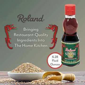 Roland, Foods Pure Sesame Oil from Toasted Sesame Seeds Specialty Imported Food Bottle, 6.2 Ounce