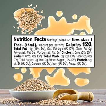 Roland, Foods Pure Sesame Oil from Toasted Sesame Seeds Specialty Imported Food Bottle, 6.2 Ounce