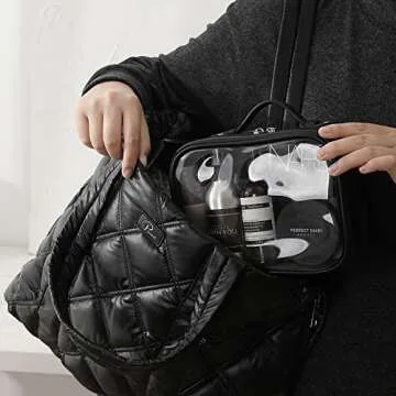 Veki TSA Approved Waterproof Travel Cosmetic Bag for All