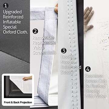 Inflatable Portable Movie Screen for Outdoor Events