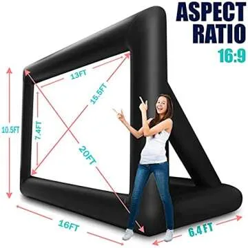 Inflatable Portable Movie Screen for Outdoor Events