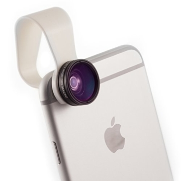 PocketLens 2-in-1 Macro & Wideangle iPhone Camera Lens, Universal Smartphone Accessories for Photogr...