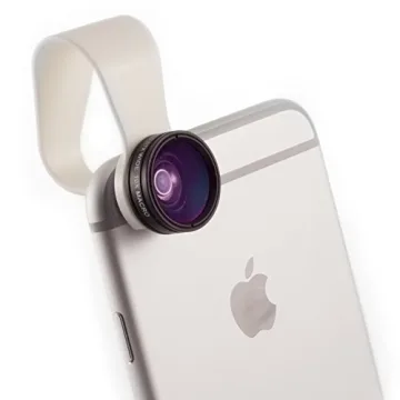 PocketLens 2-in-1 Macro & Wideangle iPhone Camera Lens, Universal Smartphone Accessories for Photogr...