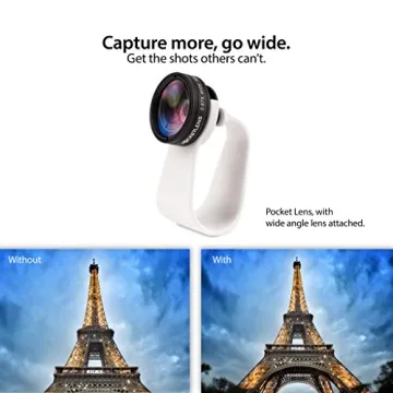 PocketLens 2-in-1 Macro & Wideangle Lens for Phones