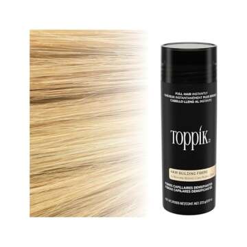 Toppik Hair Building Fibers, Light Blonde, 27.5g | Fill In Fine or Thinning Hair | Instantly Thicker, Fuller Looking Hair | 9 Shades for Men & Women, 0.97 Oz (Pack of 1)