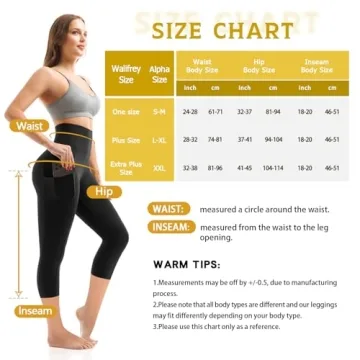 Walifrey Capri Leggings for Women - High Waisted Soft Comfort