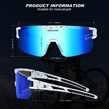 Polarized Sports Sunglasses for Men, Women, and Youth Outdoor Activities