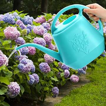Fasmov 1-Gallon Watering Can with Long Spout and Handle