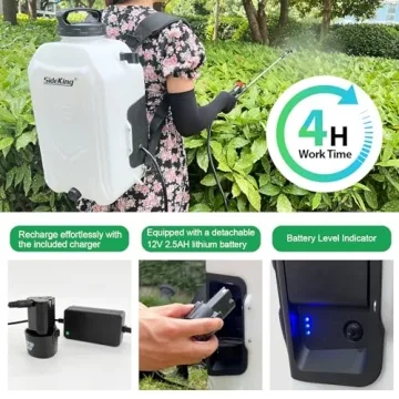 SideKing 4-Gallon Battery-Powered Backpack Sprayer