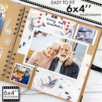 Bstorify Scrapbook Album 60 Pages 8x8 Inch