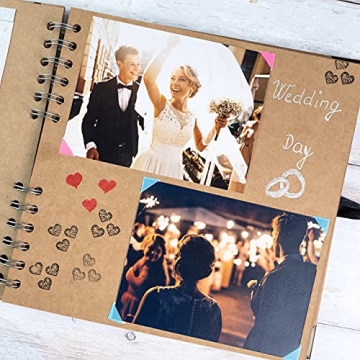 Bstorify Scrapbook Album 60 Pages 8x8 Inch