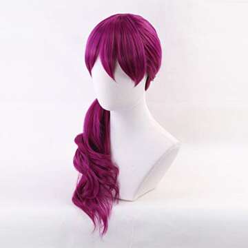 20" Women's Rose Purple Curly Cosplay Wig for K/DA Evelynn