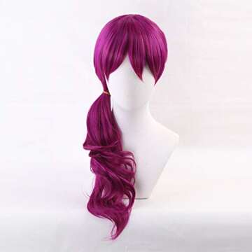 Shop 20" Rose Purple Curly Cosplay Wig for Events