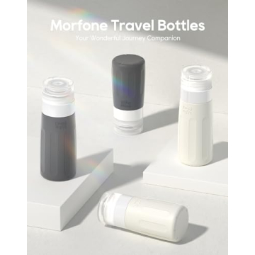 Morfone 16 Pack Silicone Travel Bottles TSA Approved Leakproof