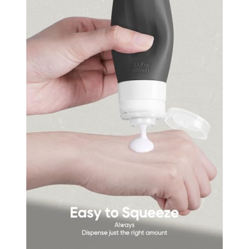 Morfone 16 Pack Silicone Travel Bottles TSA Approved Leakproof