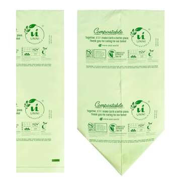 UNNI 4 Gallon Compostable Liner Bags, Eco-Friendly Solution