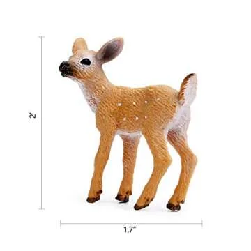 RESTCLOUD Deer Figurines Cake Toppers for Kids and Parties