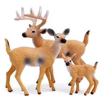 RESTCLOUD Deer Figurines Cake Toppers for Kids and Parties
