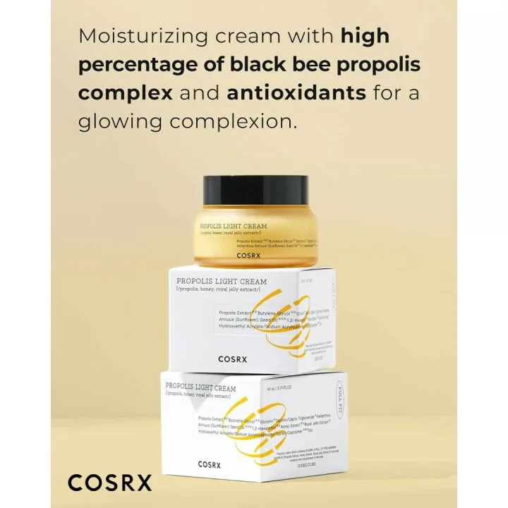 COSRX Propolis Light Cream - Hydrating Moisturizer 65ml