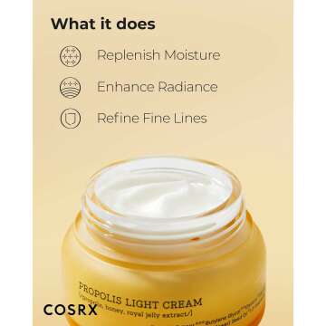 COSRX Propolis Light Cream - Hydrating Moisturizer 65ml